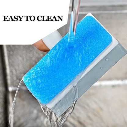 Pack of 2 - Sponge with Wiper for Window Glass, Wall and Tiles Cleaning | Multi-function Cleaner Brush - Image 5